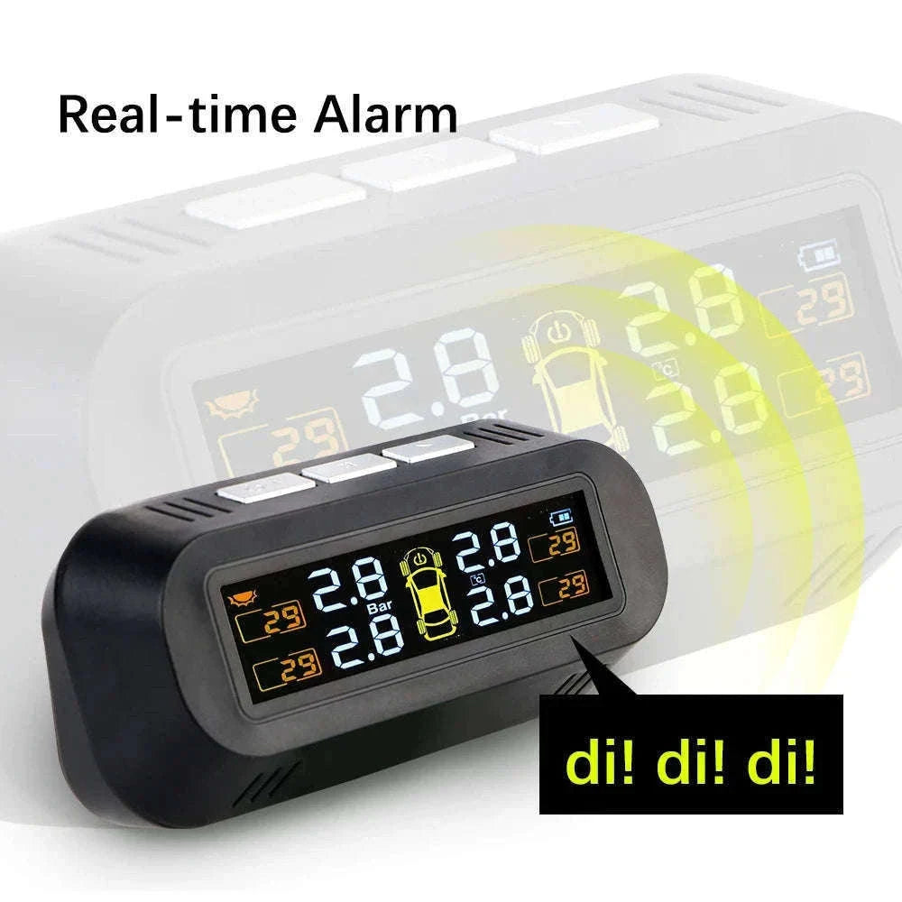 Solar TPMS Tire Pressure Monitoring System with External Sensors-G External