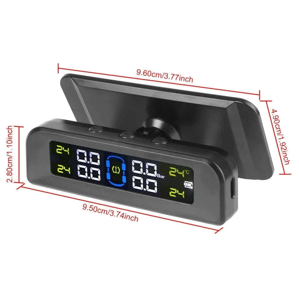 Solar TPMS Tire Pressure Monitoring System with External Sensors-G External