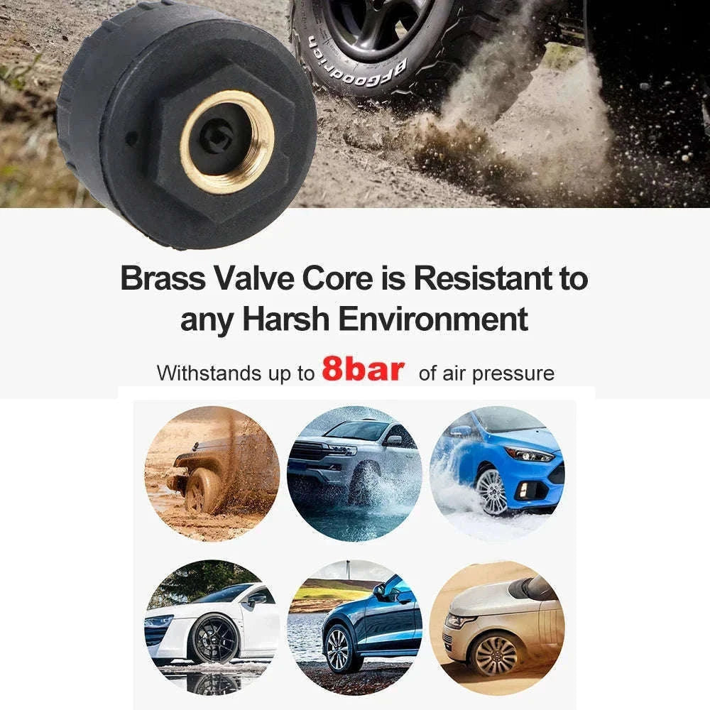 Solar TPMS Tire Pressure Monitoring System with External Sensors-G External
