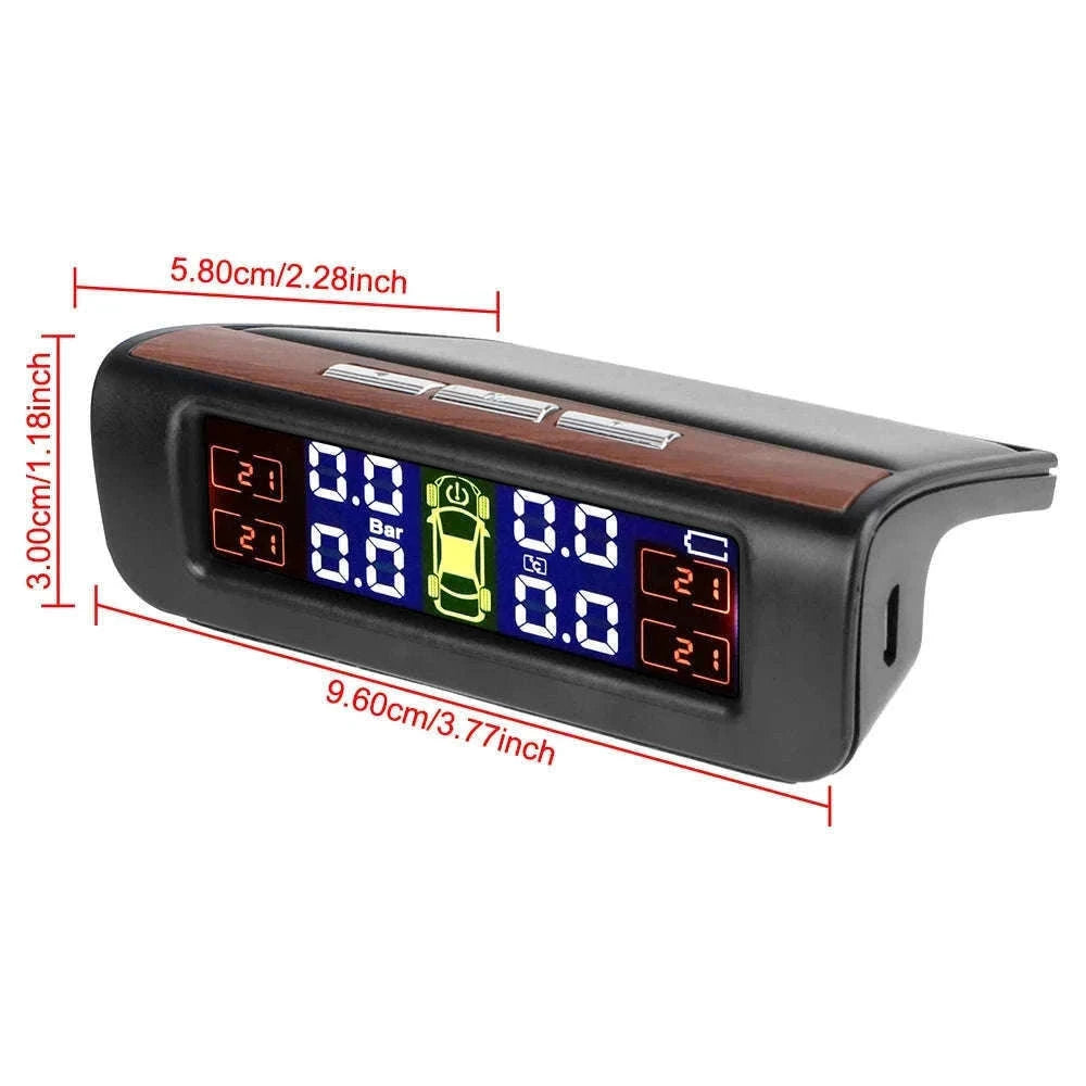 Solar TPMS Tire Pressure Monitoring System with External Sensors-G External