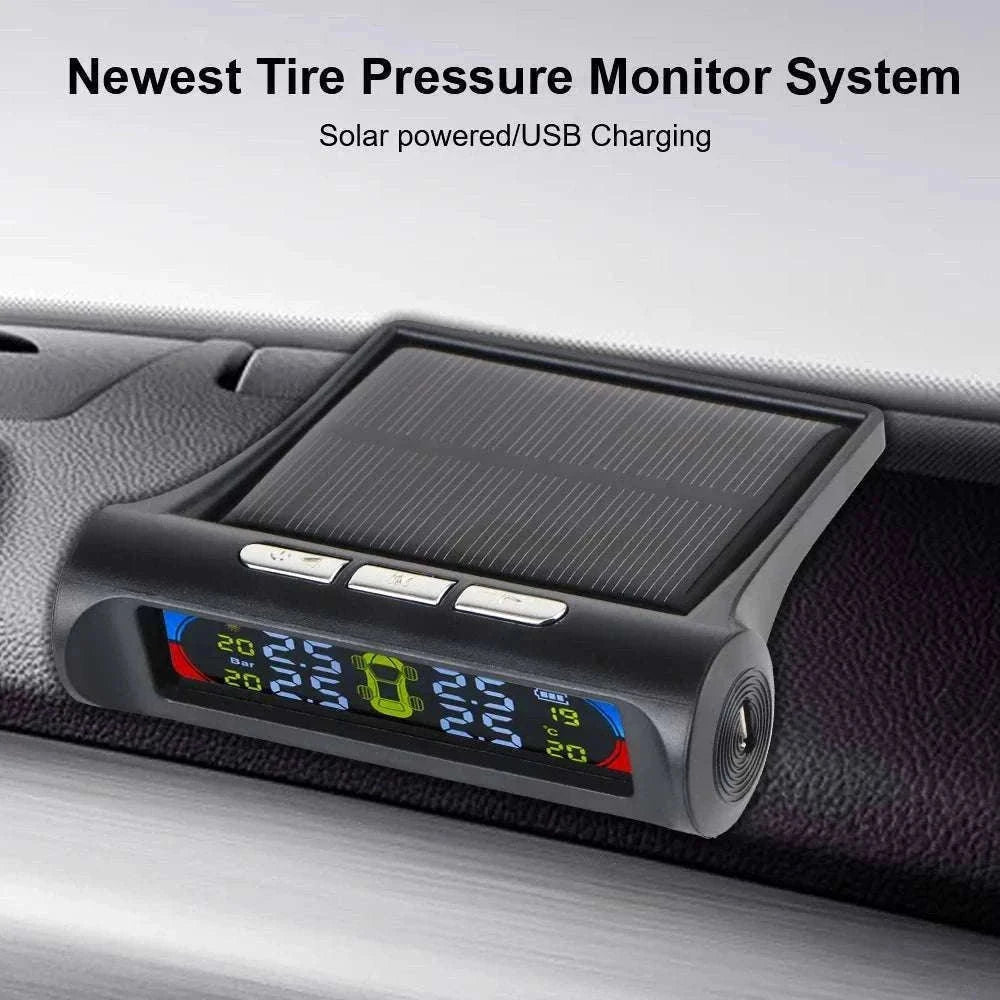 Solar TPMS Tire Pressure Monitoring System with External Sensors-G External