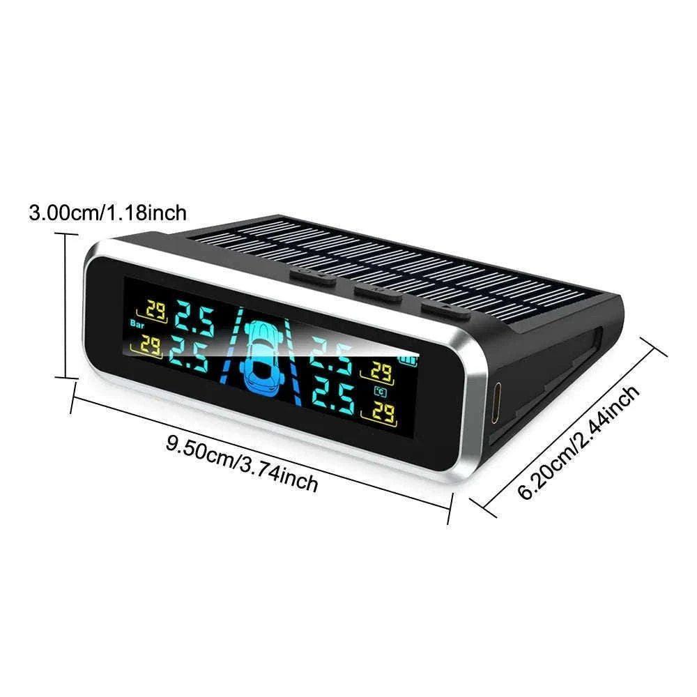 Solar TPMS Tire Pressure Monitoring System with External Sensors-G External