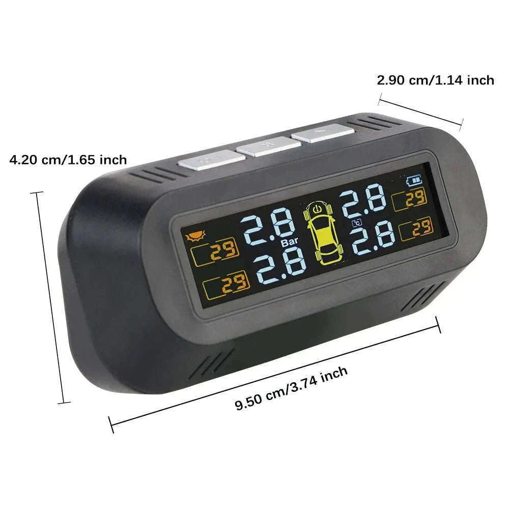 Solar TPMS Tire Pressure Monitoring System with External Sensors-G External