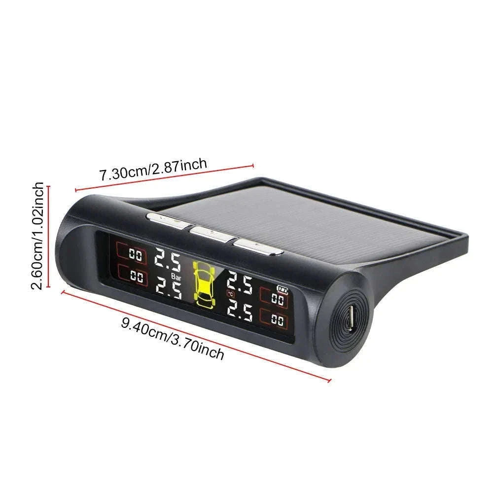 Solar TPMS Tire Pressure Monitoring System with External Sensors-G External