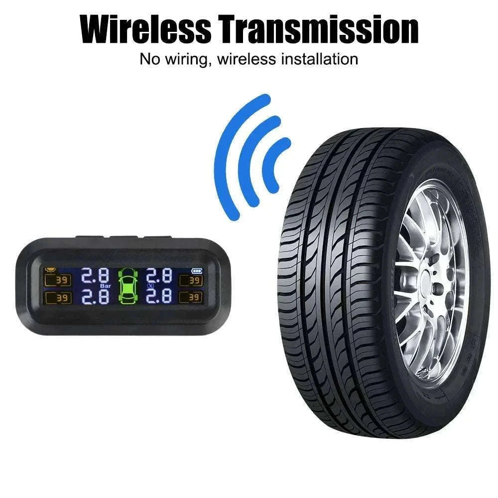 Solar TPMS Tire Pressure Monitoring System with External Sensors-G External