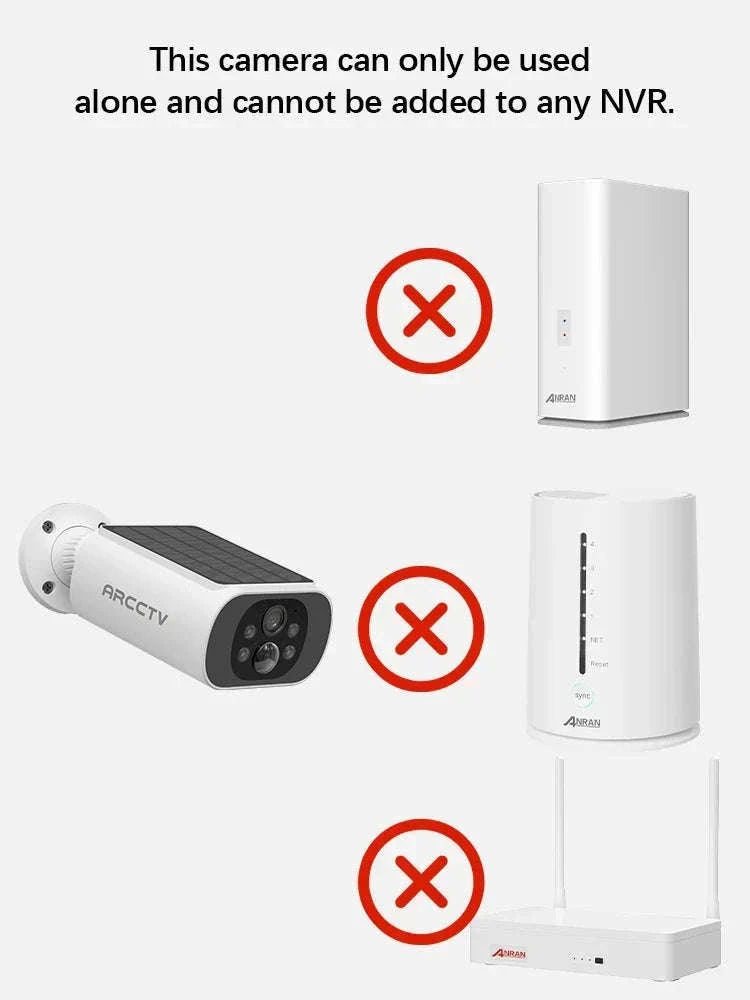 Solar WiFi Outdoor Security Camera 4MP with Full-Color Night Vision-1pc Solar Camera / france