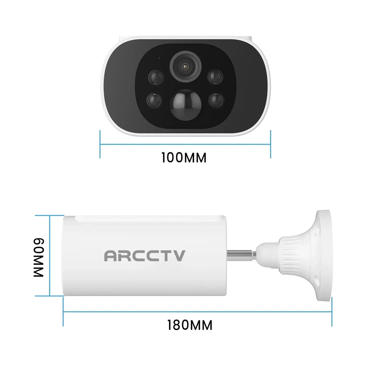 Solar WiFi Outdoor Security Camera 4MP with Full-Color Night Vision-1pc Solar Camera / france