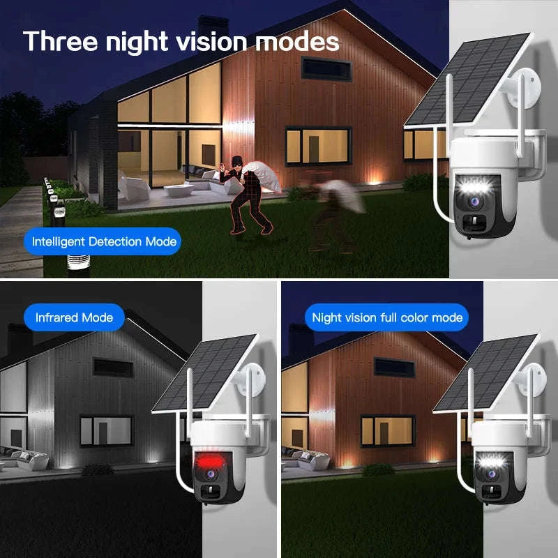 Solar WiFi Security Camera 360° Pan Tilt with Human Detection-WiFi NO Card / United States
