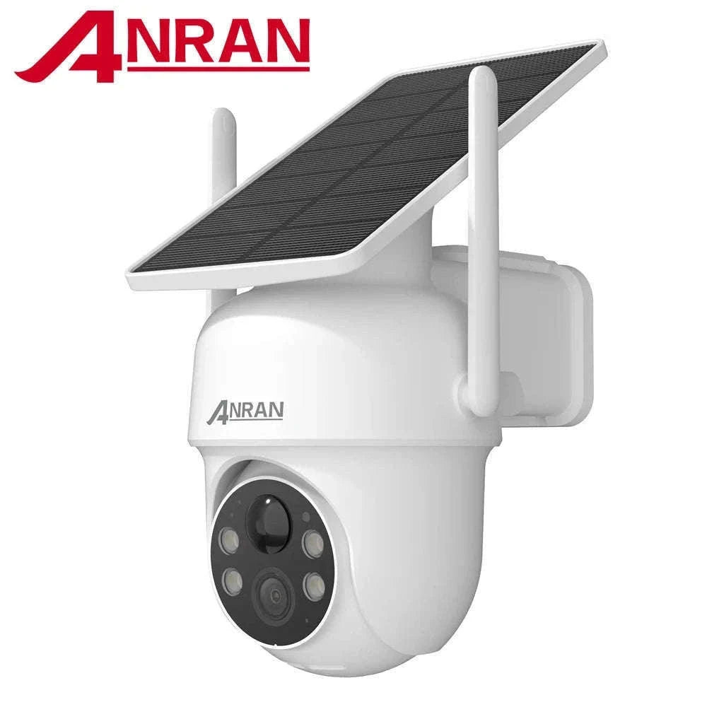 Solar WiFi Security Camera 3MP/5MP Outdoor PTZ Night Vision-1PC 3MP White Cam / UNITED KINGDOM