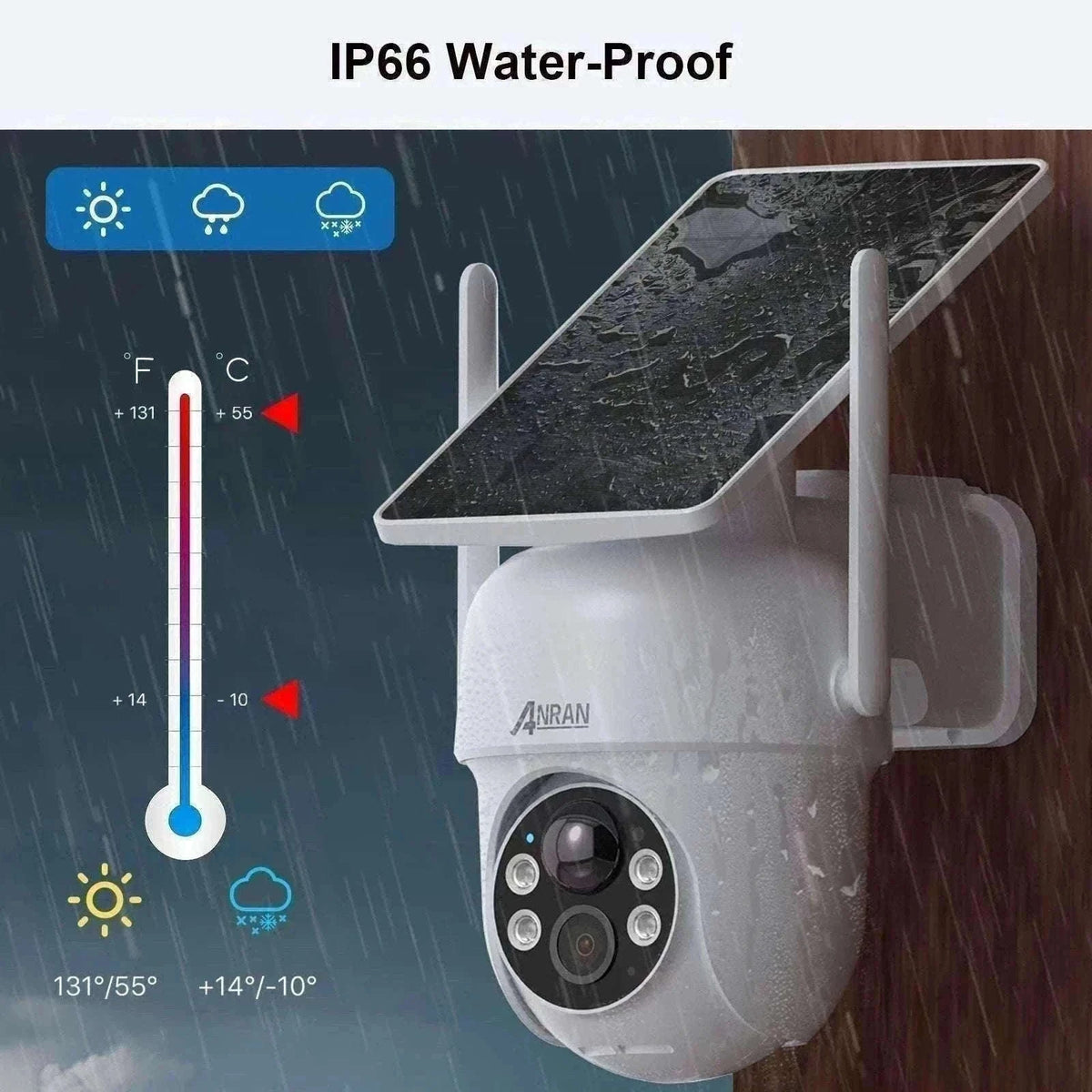 Solar WiFi Security Camera 3MP/5MP Outdoor PTZ Night Vision-1PC 3MP White Cam / UNITED KINGDOM