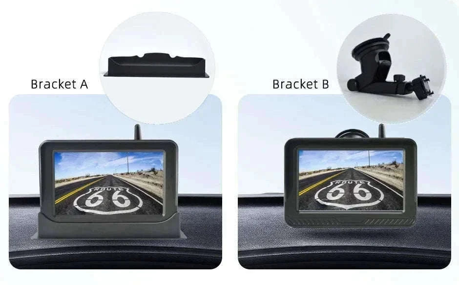 Solar Wireless Backup Camera with 5" HD Monitor-5in Monitor add Cam / CHINA