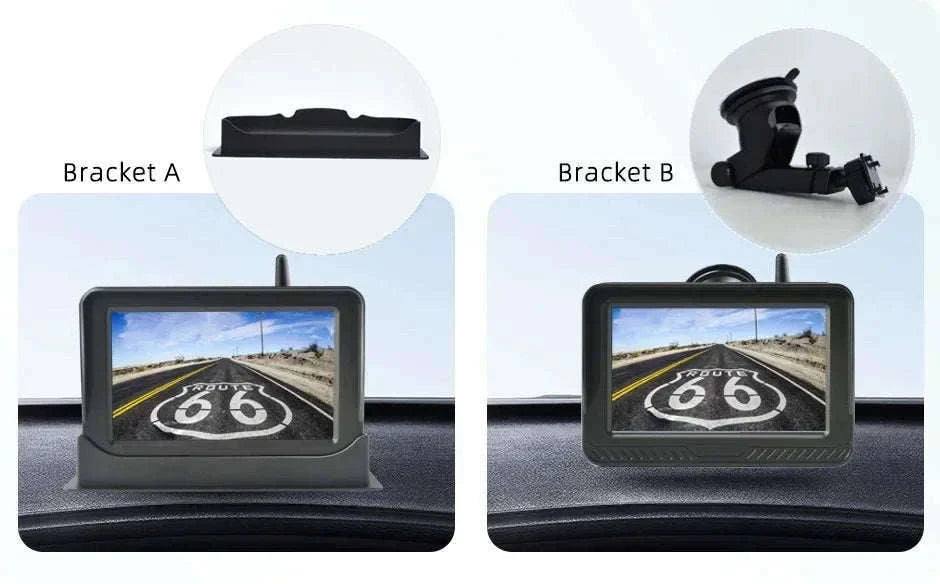 Solar Wireless Backup Camera with 5" HD Monitor-5in Monitor add Cam / CHINA