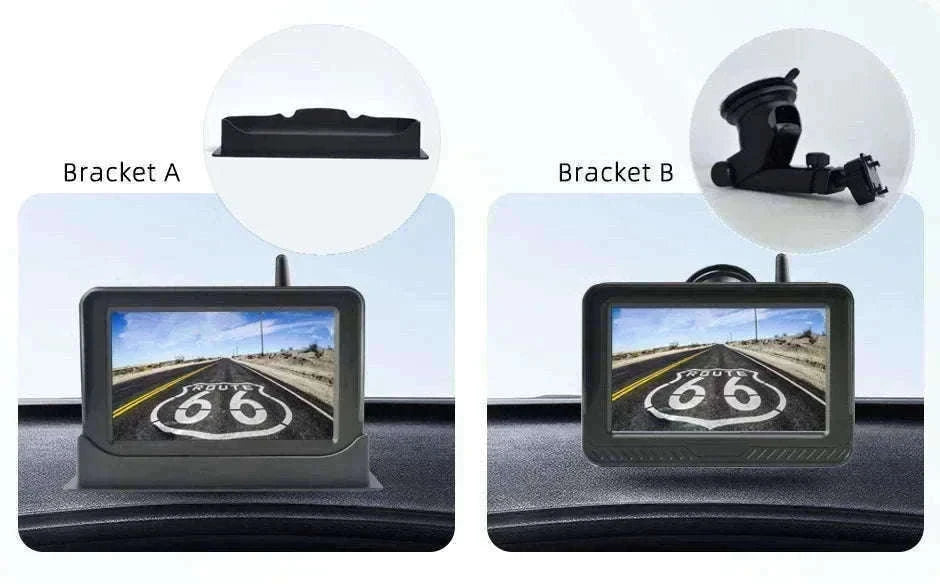 Solar Wireless Backup Camera with 5" HD Monitor-5in Monitor add Cam / CHINA