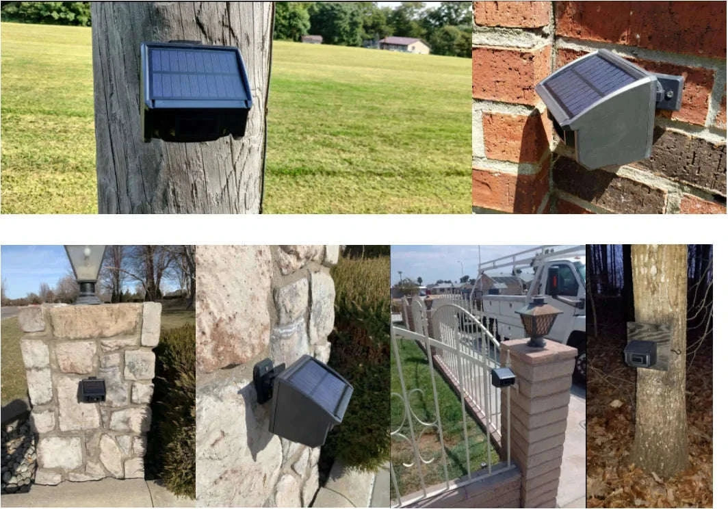 Solar Wireless Driveway Alarm System with 400m Range Motion Sensor-KIT1 / EU Plug / Poland