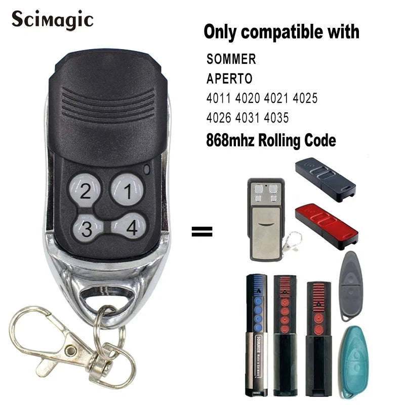 SOMMER 868MHz Remote Control for Garage Door Systems-SOMMER 4020