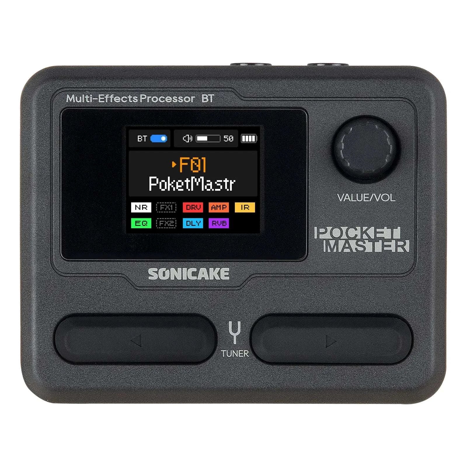 SONICAKE Pocket Master Multi-Effects Guitar Pedal with App Control-White / United States