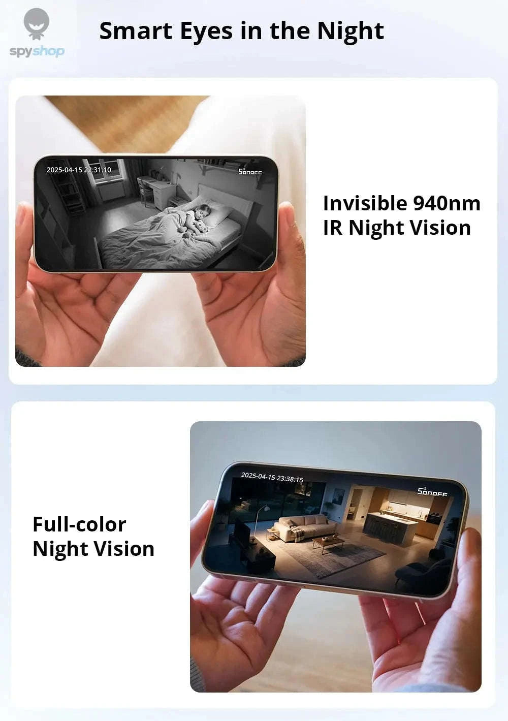 SONOFF CAM PT2 Smart Home Security Camera – Pan‑Tilt 1080P, Night Vision, AI Alerts-CAM Pan-Tilt 2 / CHINA