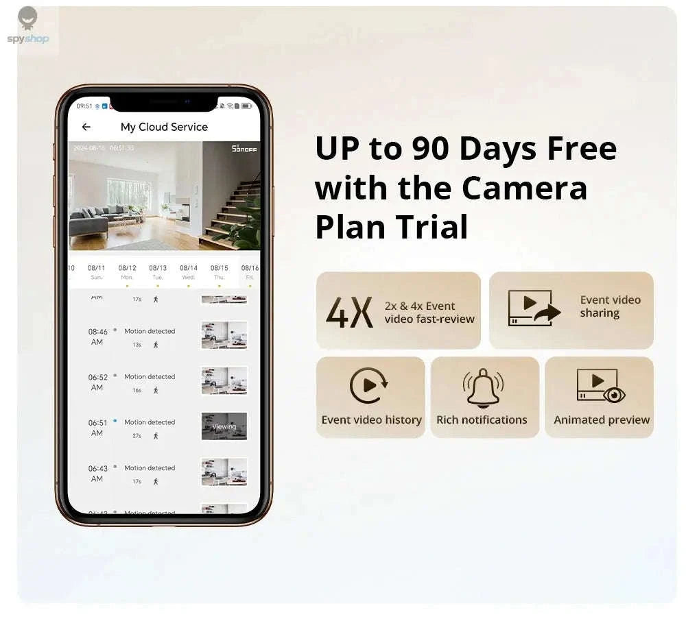 SONOFF CAM PT2 Smart Home Security Camera – Pan‑Tilt 1080P, Night Vision, AI Alerts-CAM Pan-Tilt 2 / CHINA
