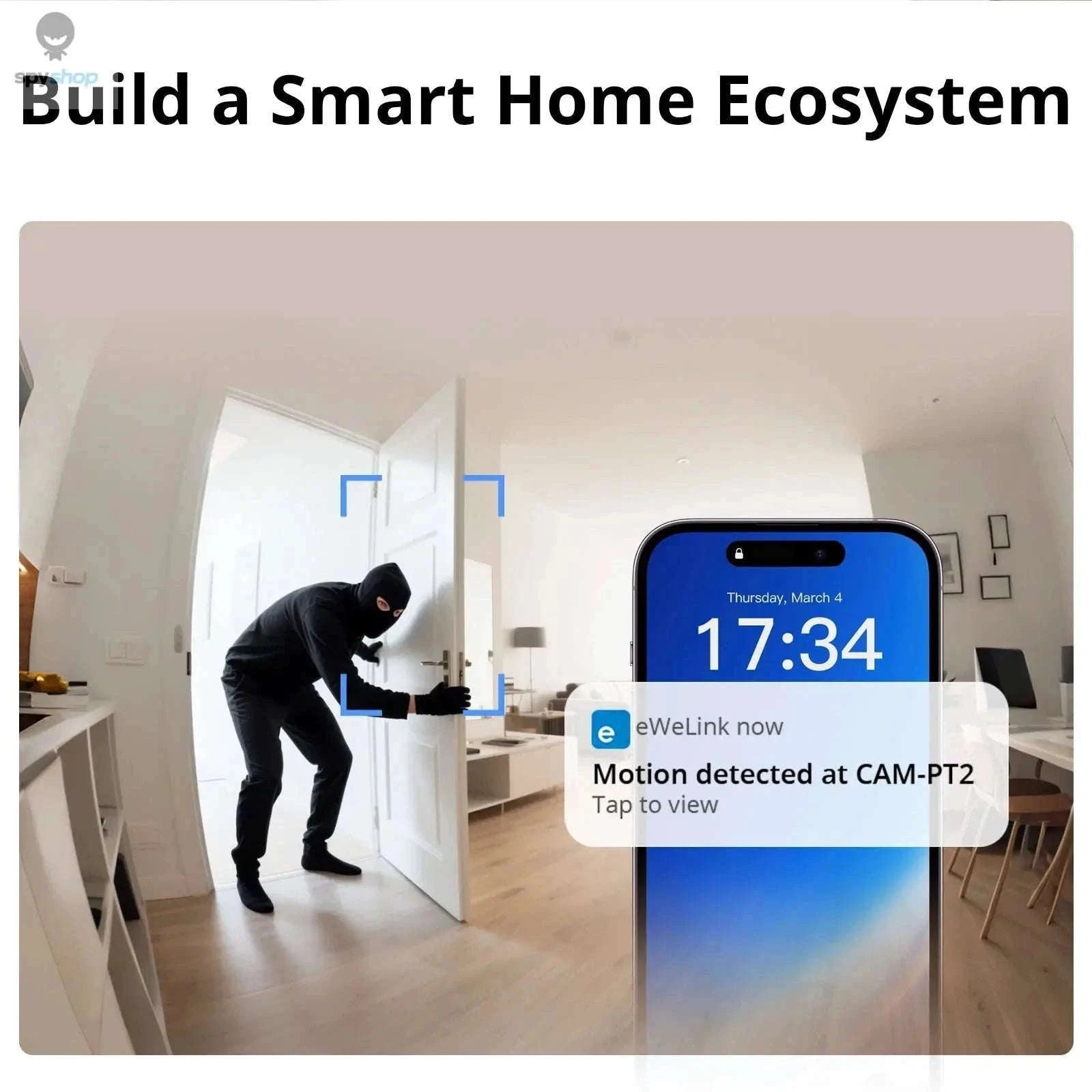 SONOFF CAM PT2 Smart Indoor Security Camera, 1080P PT-CAM Pan-Tilt 2 / CHINA