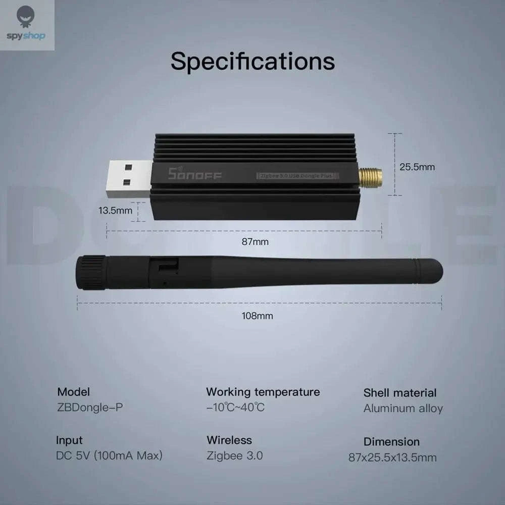 SONOFF ZB Dongle-P Zigbee USB Dongle – Zigbee 3.0 Gateway for Home Automation-SONOFF ZB Dongle-P / CHINA