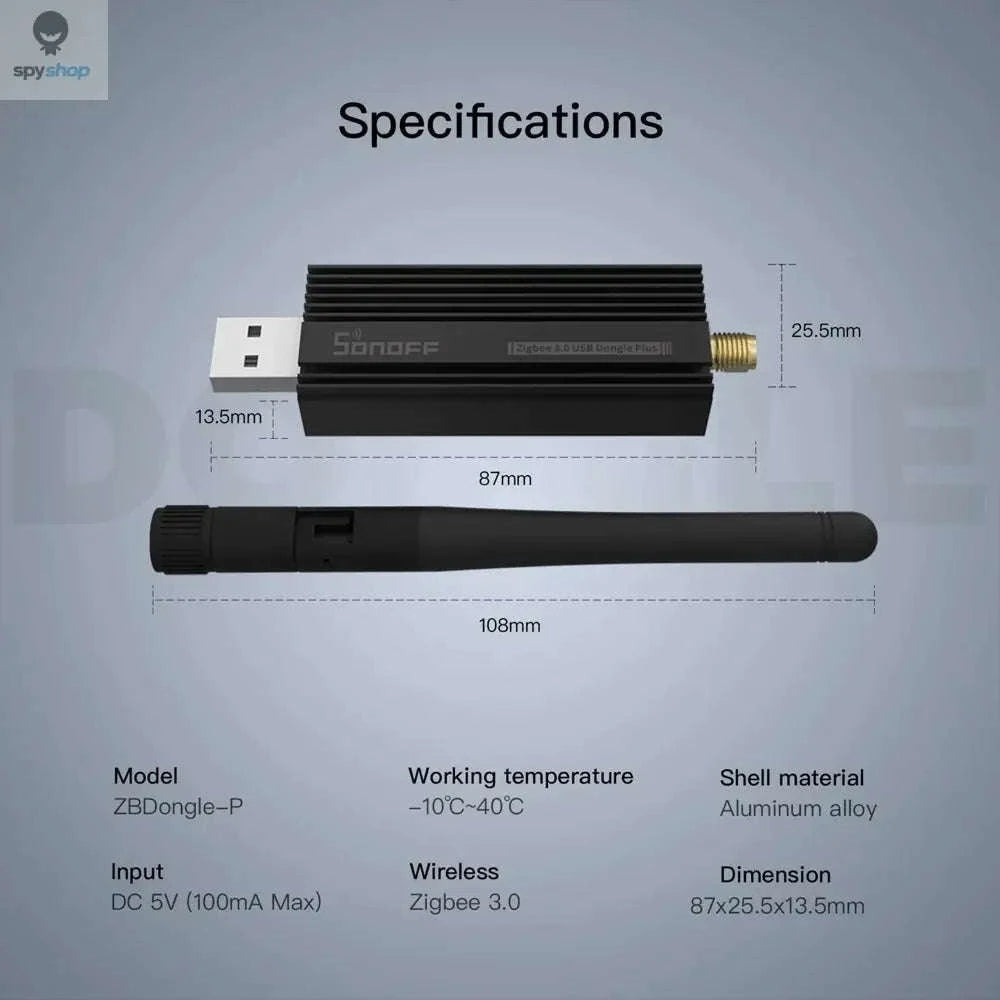 SONOFF ZB Dongle-P Zigbee USB Dongle – Zigbee 3.0 Gateway for Home Automation-SONOFF ZB Dongle-P / CHINA