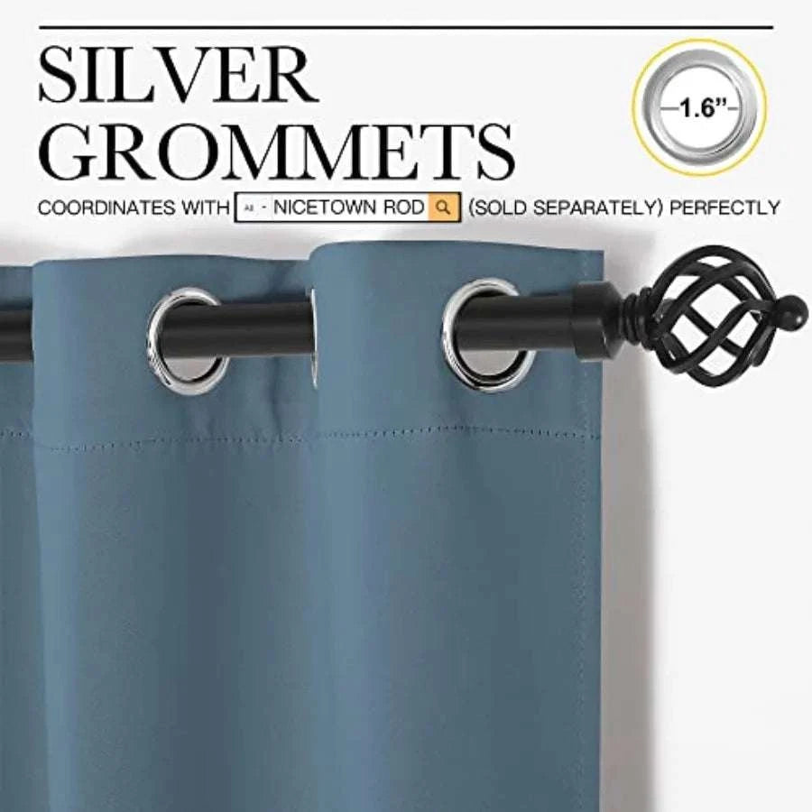 Sound-Reducing Room Divider Curtain Panel 84 x 120 Inches-United States / SilverGrey