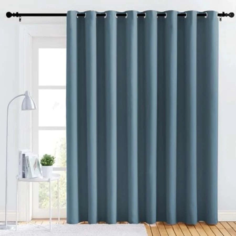 Sound-Reducing Room Divider Curtain Panel 84 x 120 Inches-United States / SilverGrey
