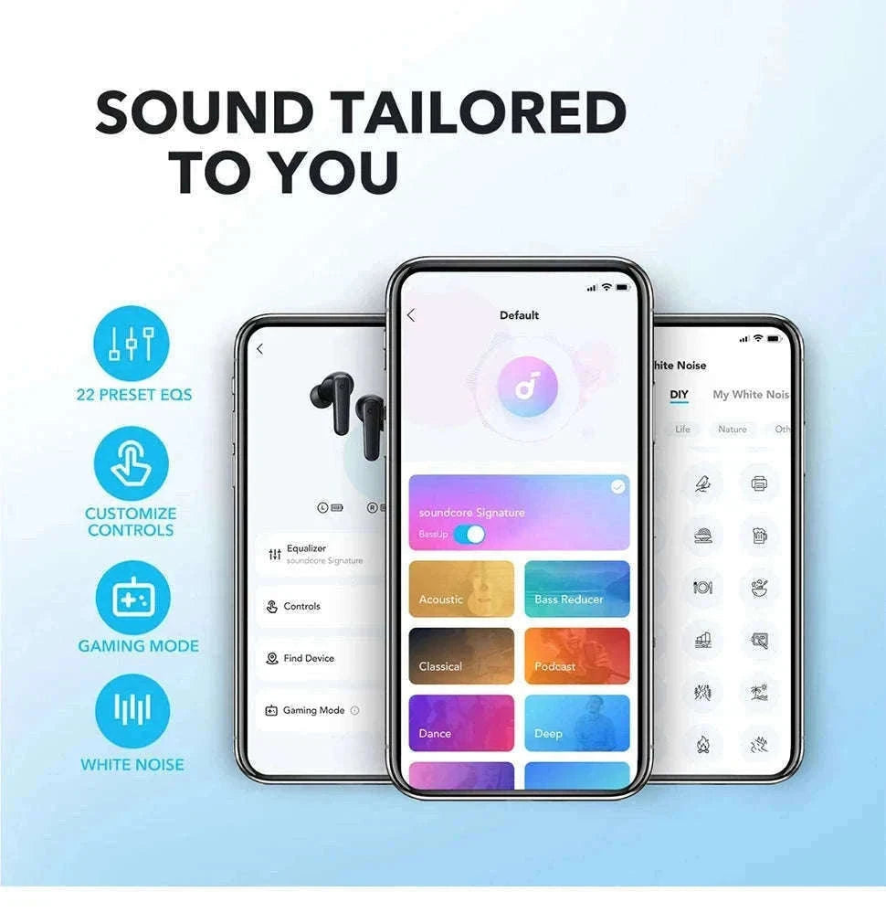 Soundcore P20i Wireless Earbuds with 30-Hour Playtime-Black / Russian Federation