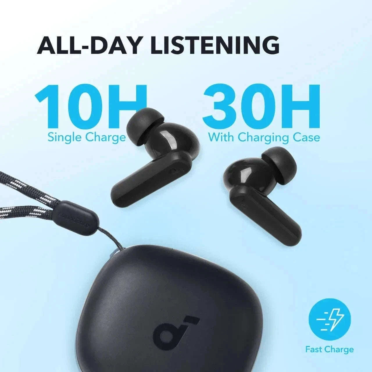 Soundcore P20i Wireless Earbuds with 30-Hour Playtime-Black / Russian Federation