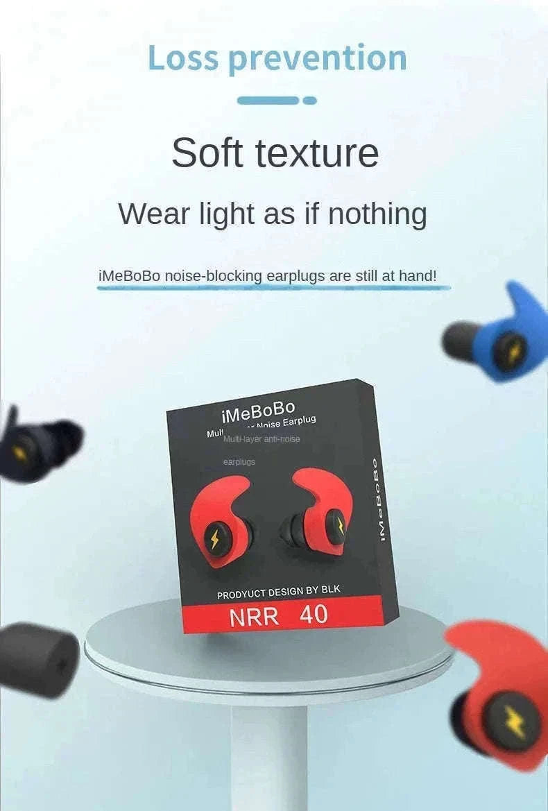 Soundproof Earplugs for Sleep with 32dB Noise Reduction-B
