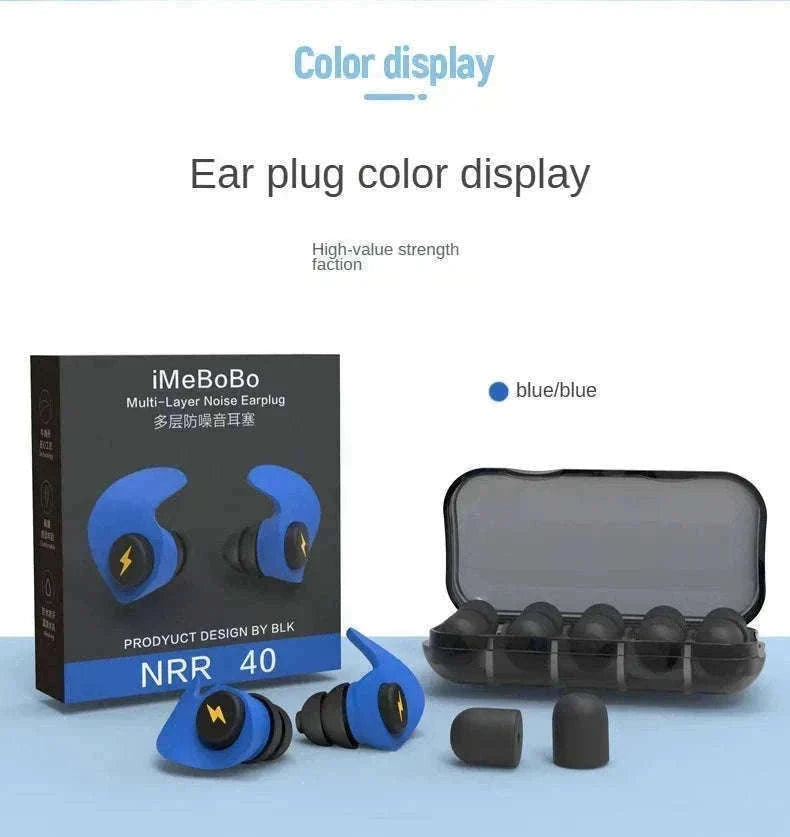 Soundproof Earplugs for Sleep with 32dB Noise Reduction-B
