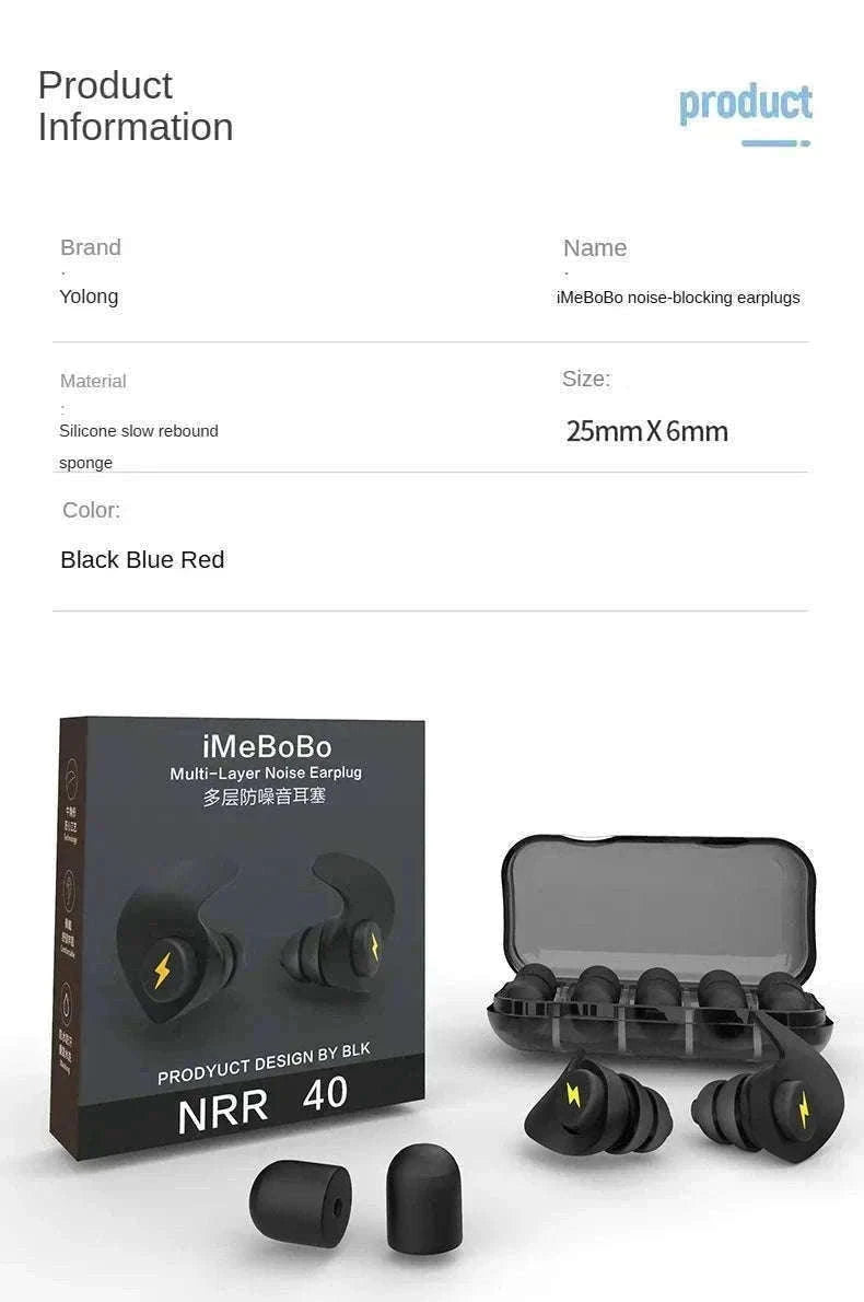 Soundproof Earplugs for Sleep with 32dB Noise Reduction-B