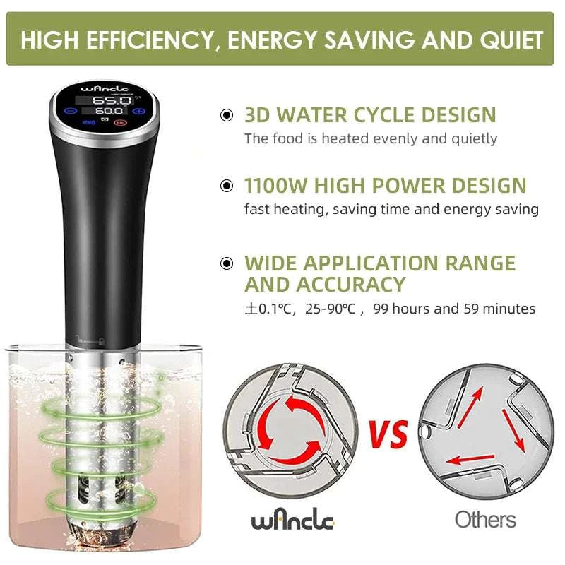 Sous Vide Immersion Circulator 1100W Precision Cooker IPX7 Waterproof-M820 / EU