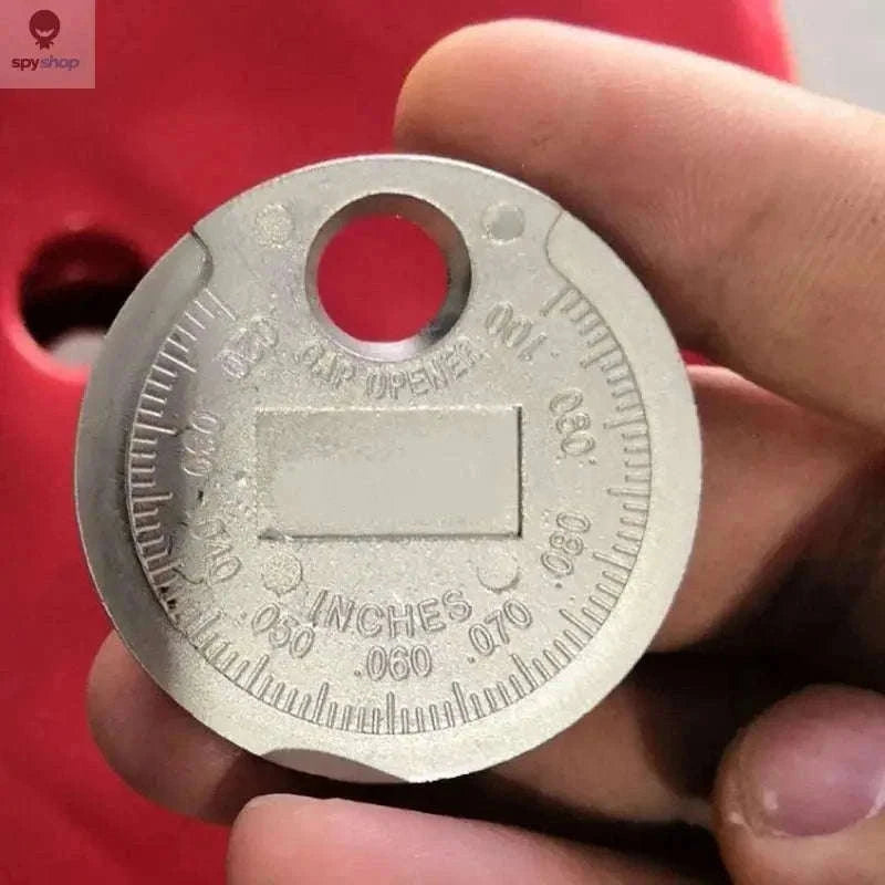 Spark Plug Gap Gauge Coin Tool for Accurate Plug Spacing-Default Title