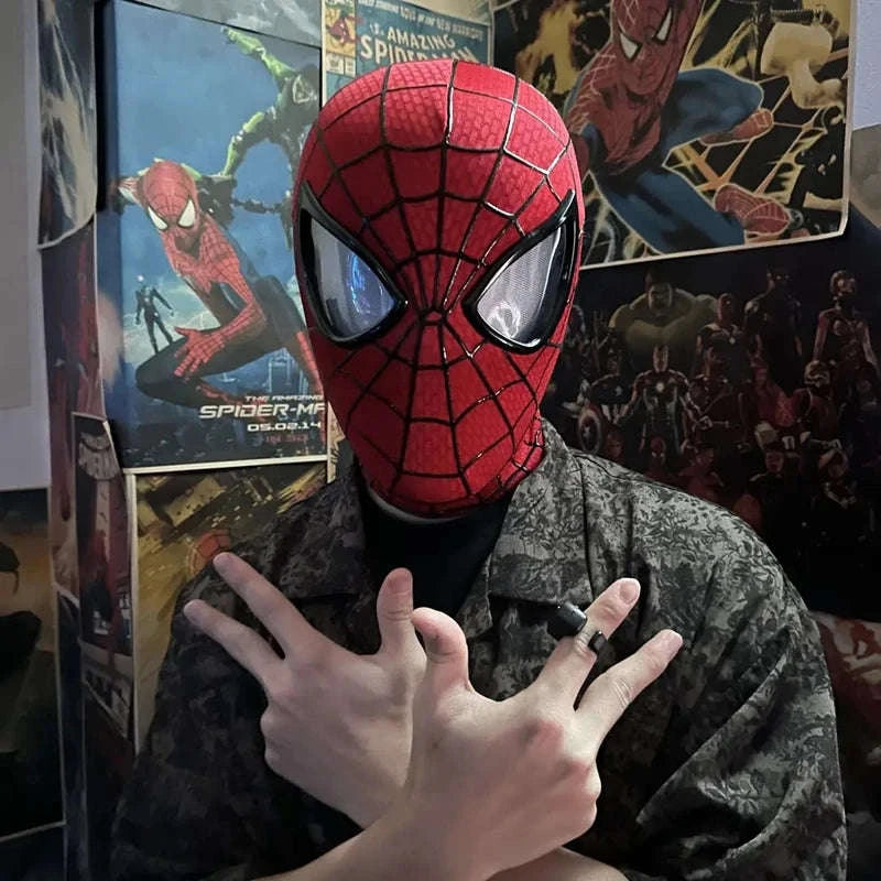 Spider Man Mobile Eye Electronic Mask with Remote Control-3D Line