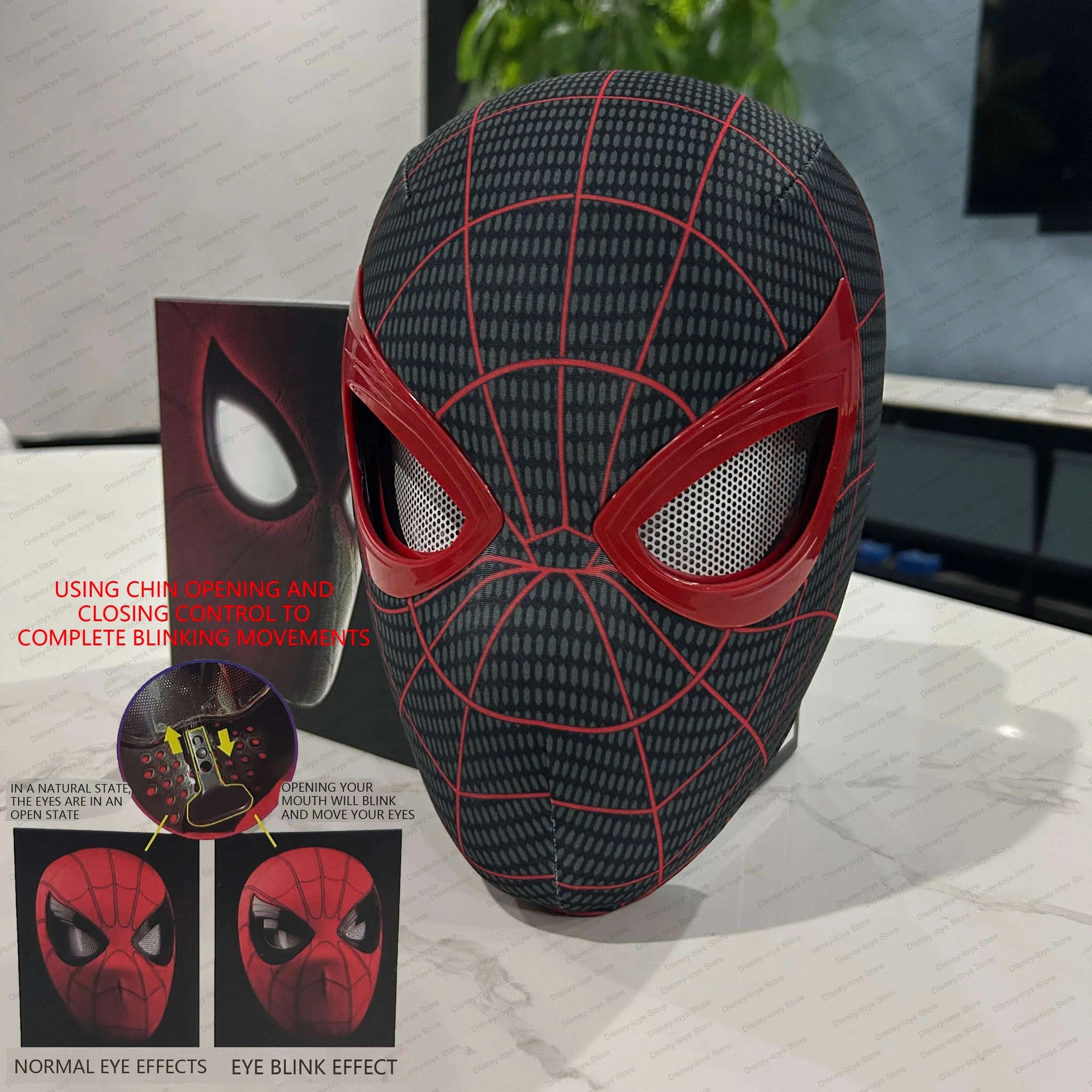 Spider Man Mobile Eye Electronic Mask with Remote Control-3D Line
