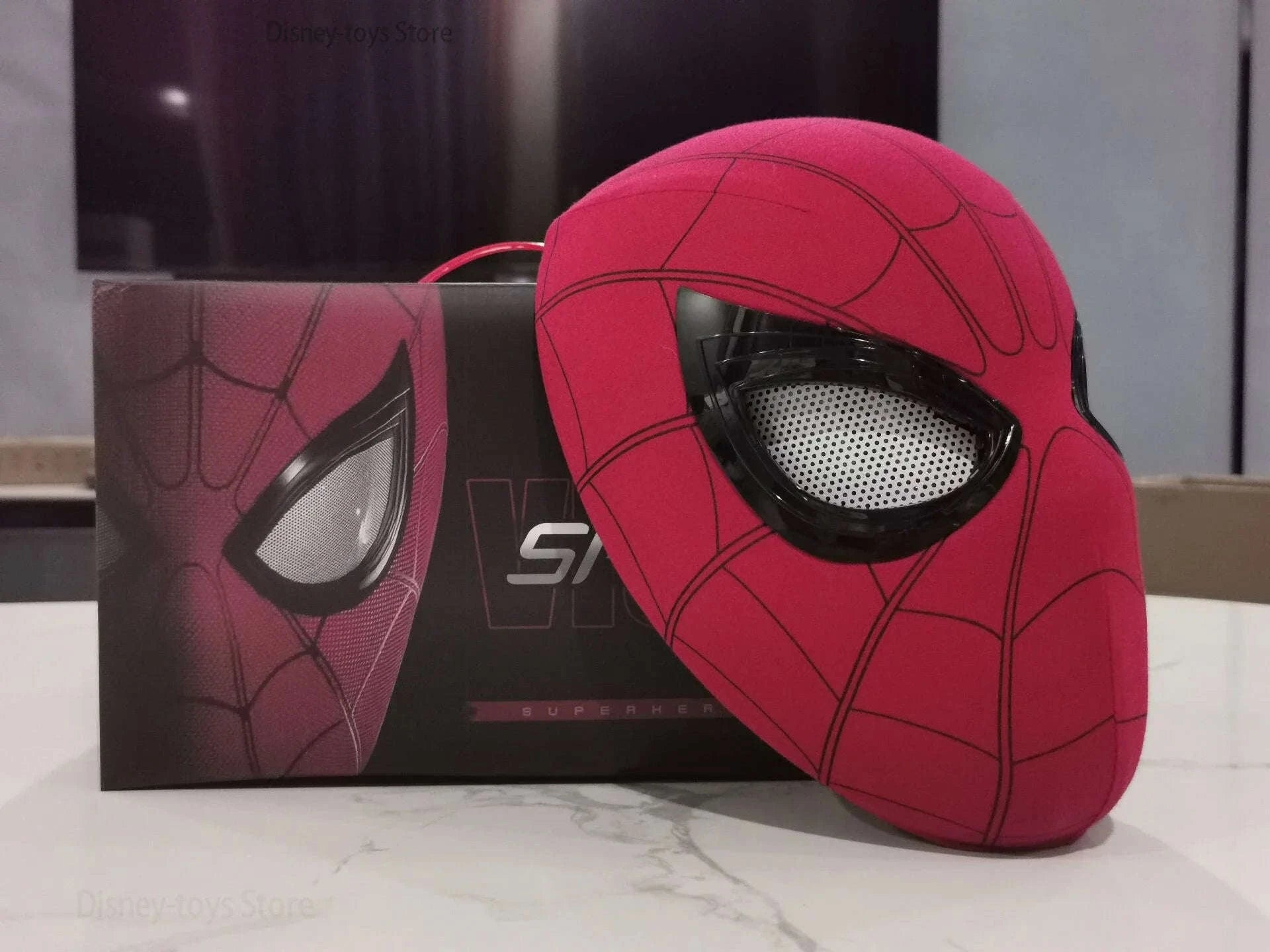 Spider Man Mobile Eye Electronic Mask with Remote Control-3D Line