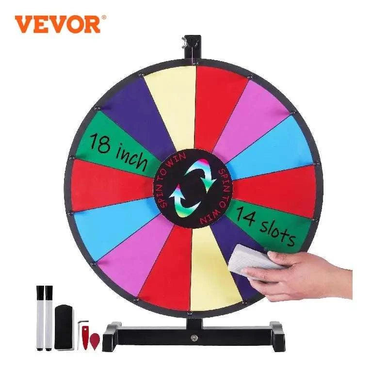 Spinning Prize Wheel with Stand & Tabletop, 14 Slots Game Wheel-36 inch / france
