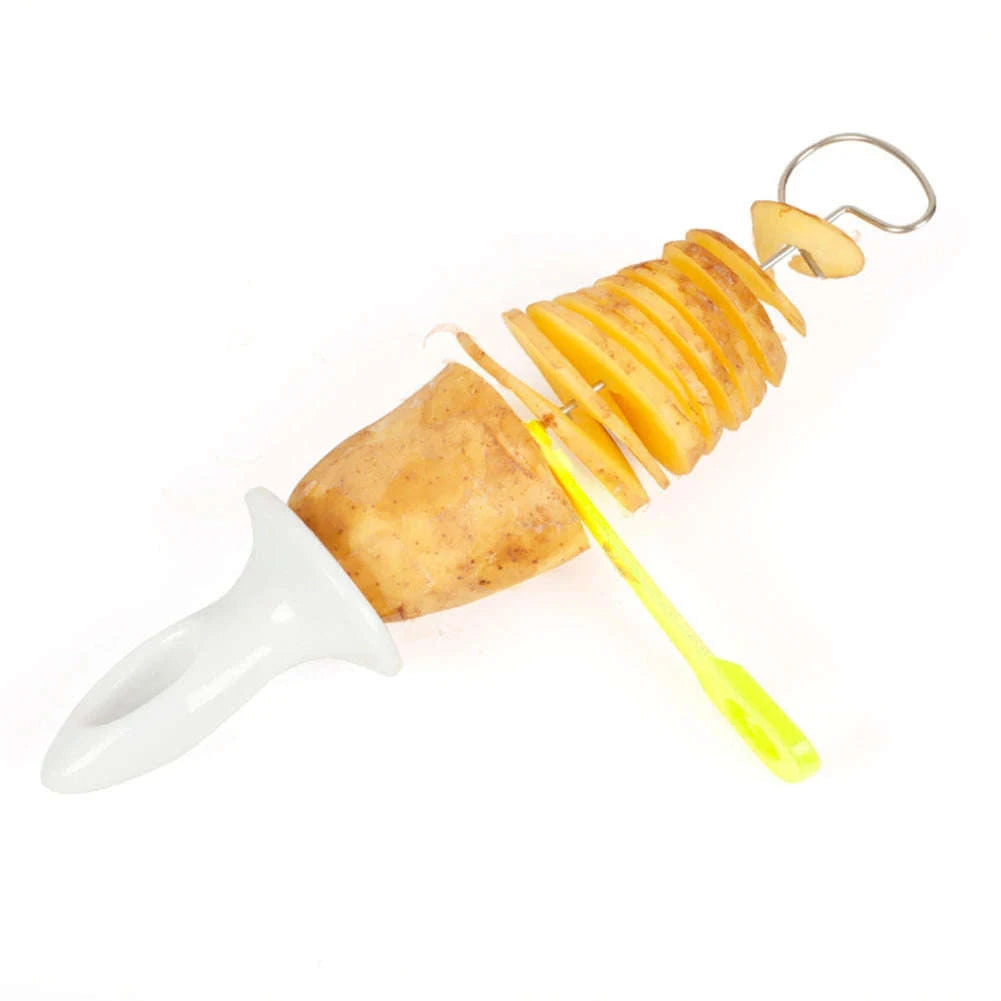 Spiral Potato Slicer Manual Tornado Cutter with Stainless Steel Blades-UNITED KINGDOM