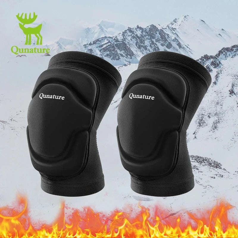 Sport Knee Pads for Skiing, Riding & Impact Protection-Black / S