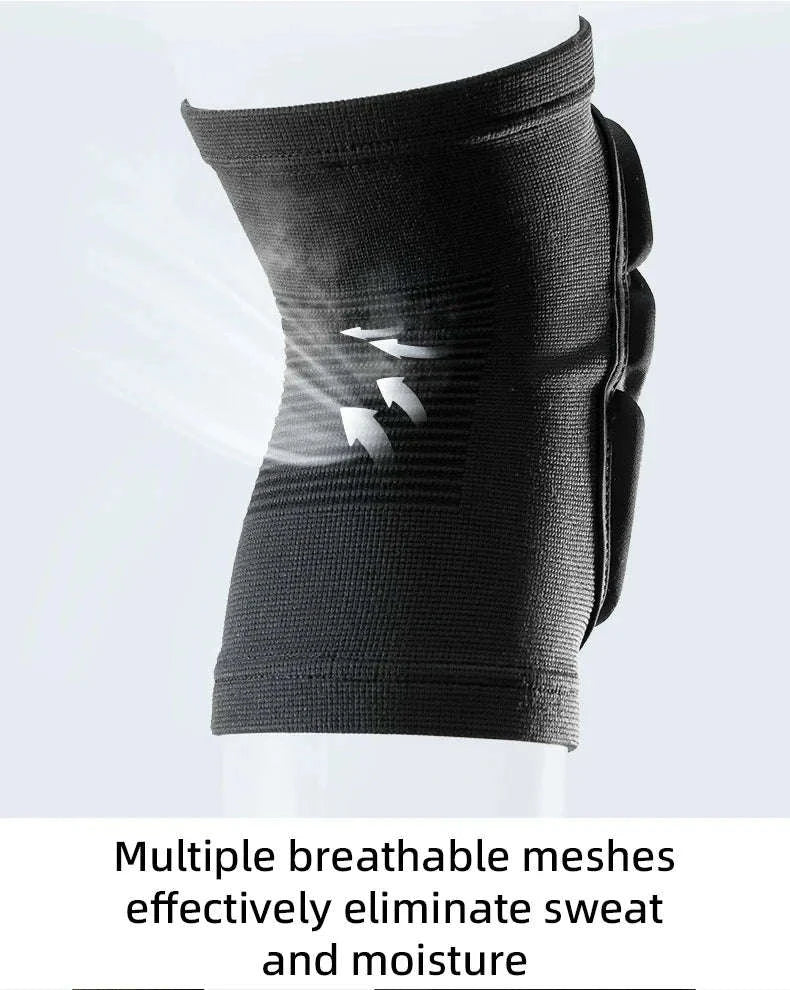 Sport Knee Pads for Skiing, Riding & Impact Protection-Black / S