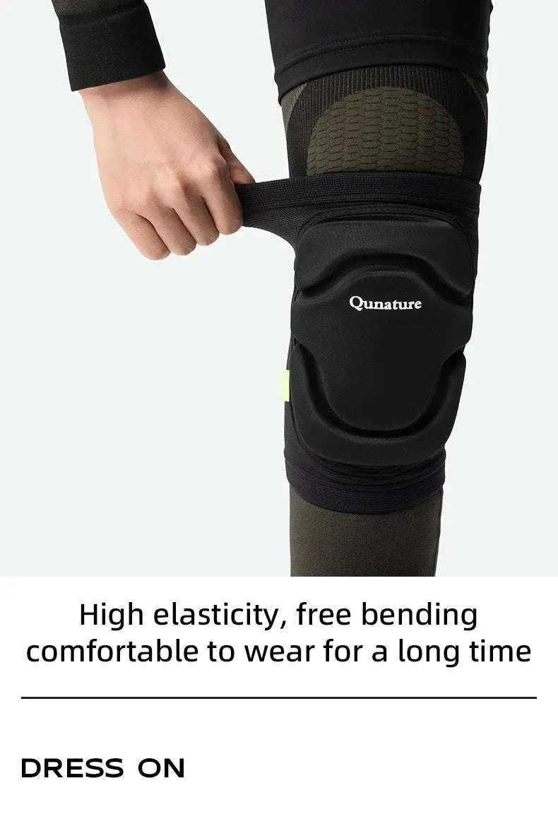Sport Knee Pads for Skiing, Riding & Impact Protection-Black / S