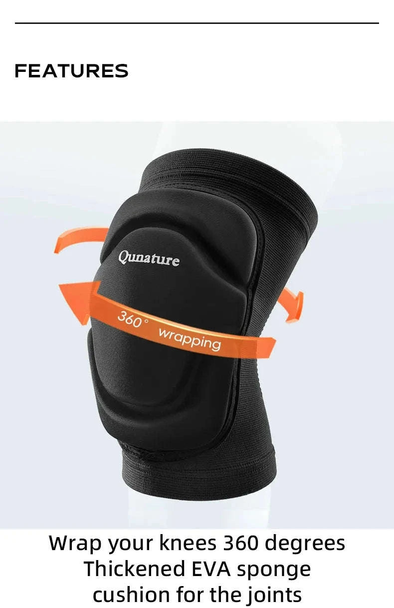 Sport Knee Pads for Skiing, Riding & Impact Protection-Black / S