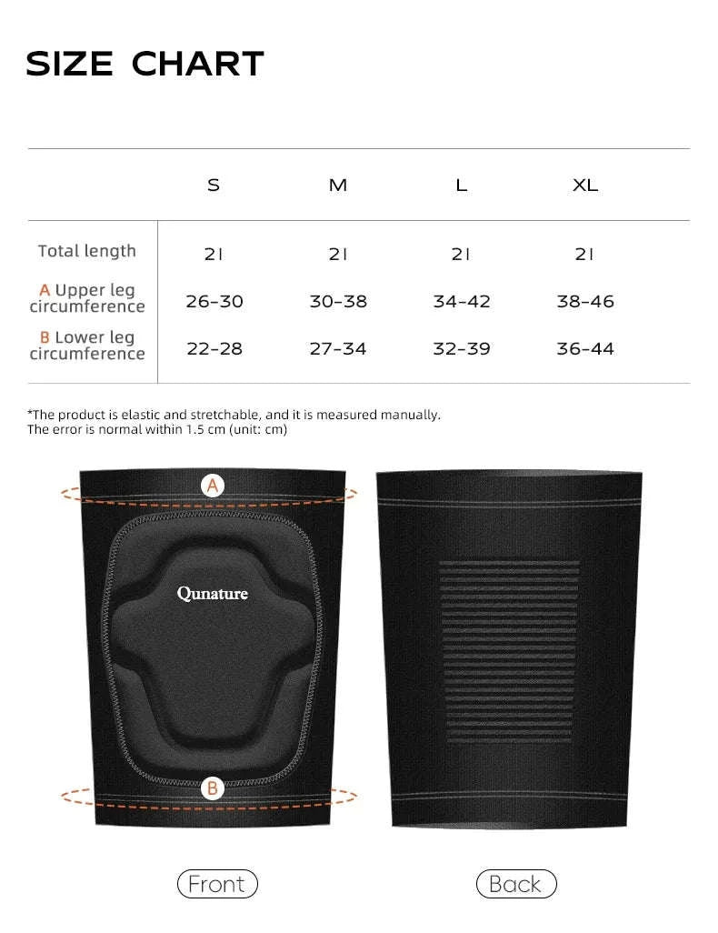 Sport Knee Pads for Skiing, Riding & Impact Protection-Black / S