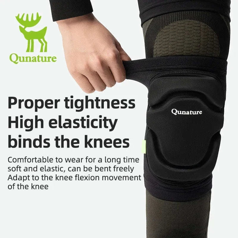 Sport Knee Pads for Skiing, Riding & Impact Protection-Black / S