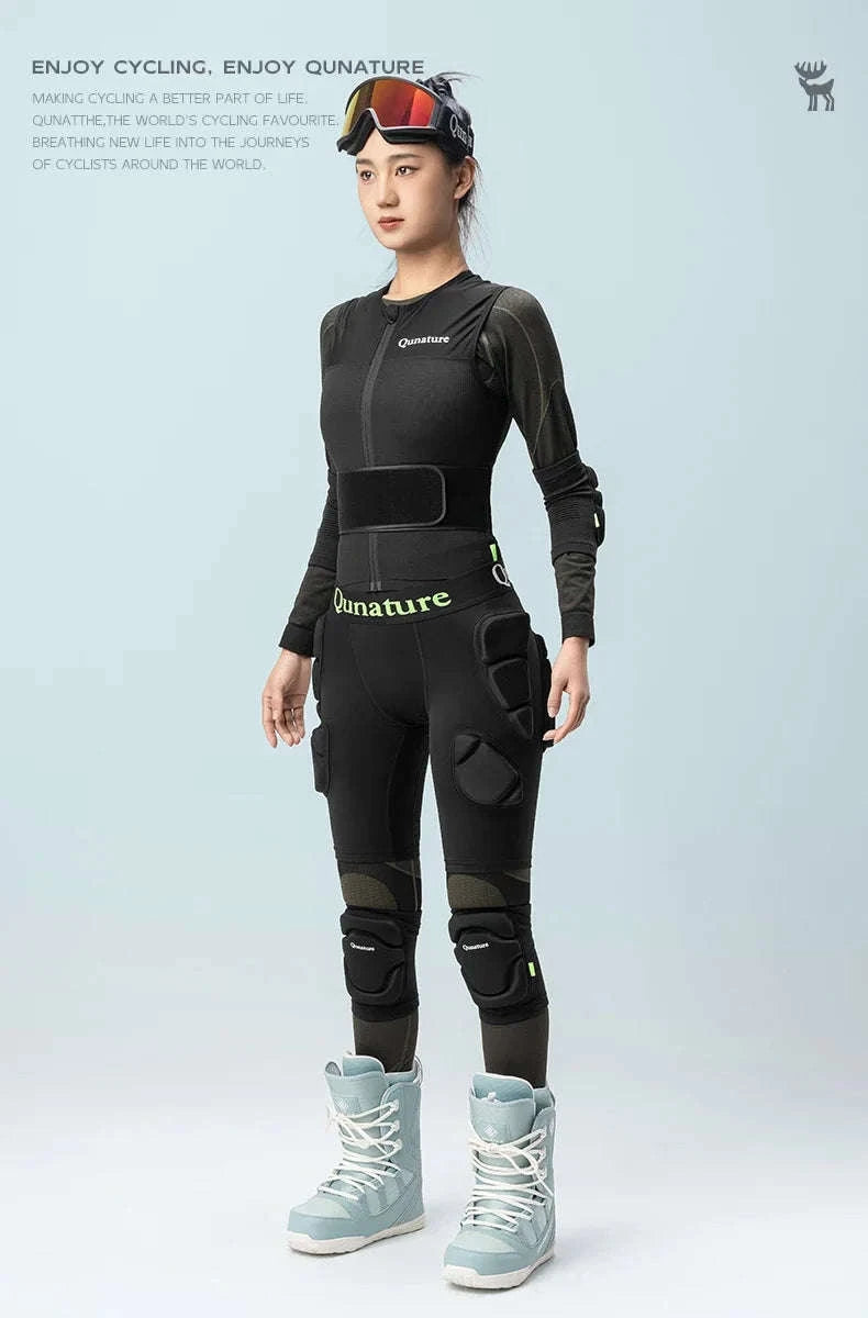 Sport Knee Pads for Skiing, Riding & Impact Protection-Black / S