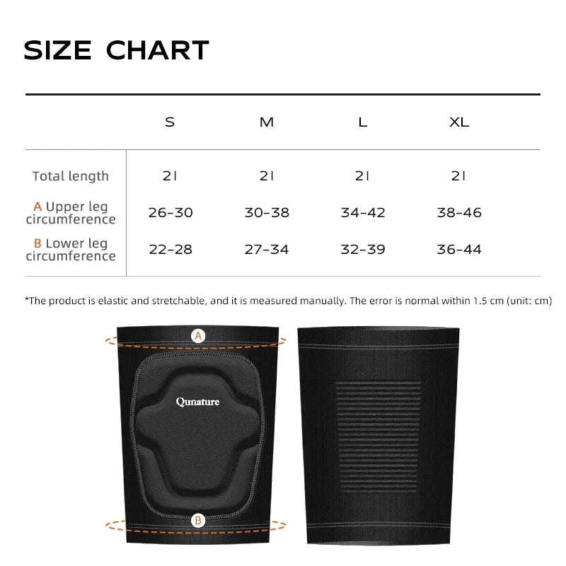 Sport Knee Pads for Skiing, Riding & Impact Protection-Black / S