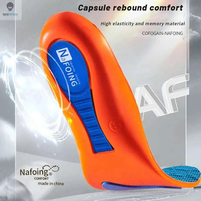 Sport Orthopedic Insoles for Shock-Absorbing Active Comfort-Blue / EU43-44(270mm)