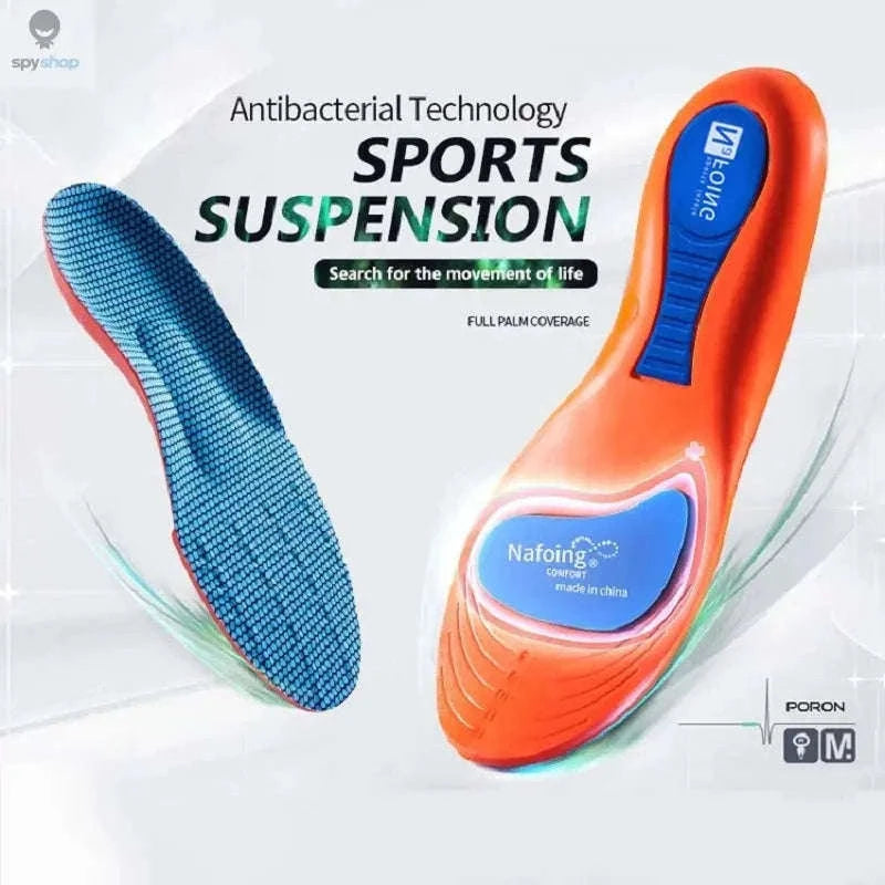 Sport Orthopedic Insoles for Shock-Absorbing Active Comfort-Blue / EU43-44(270mm)