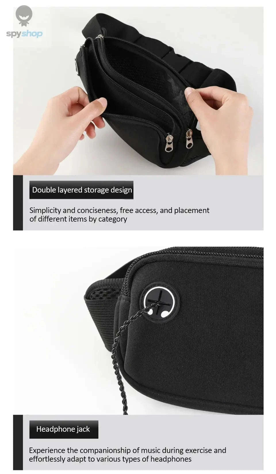 Sports Fanny Pack Waist Bag-Dark Blue